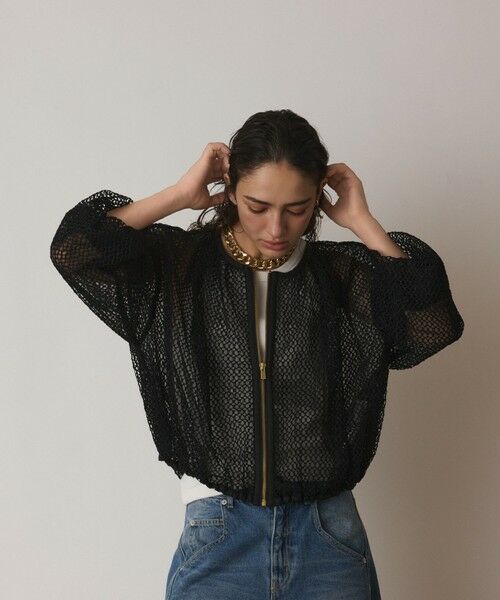GRACE CONTINENTAL / グレースコンチネンタル ブルゾン | メッシュギャザーブルゾン | 詳細15