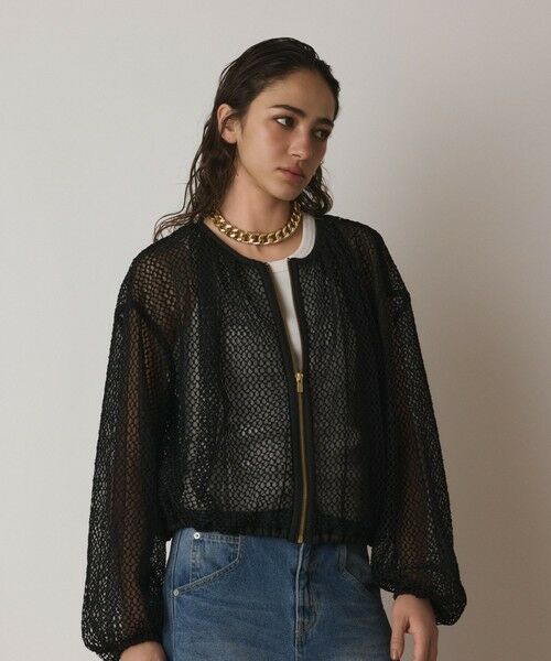 GRACE CONTINENTAL / グレースコンチネンタル ブルゾン | メッシュギャザーブルゾン | 詳細16