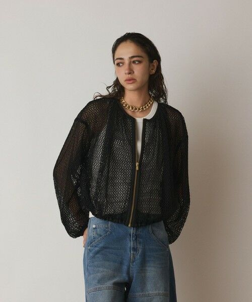 GRACE CONTINENTAL / グレースコンチネンタル ブルゾン | メッシュギャザーブルゾン | 詳細17