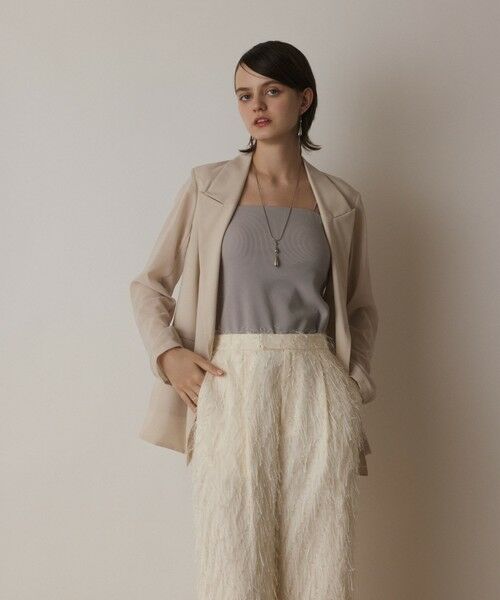 GRACE CONTINENTAL / グレースコンチネンタル テーラードジャケット | シアーテーラードジャケット | 詳細2