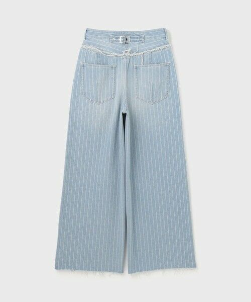 GRACE CONTINENTAL / グレースコンチネンタル デニムパンツ | ヒッコリーデニムワイドパンツ | 詳細10
