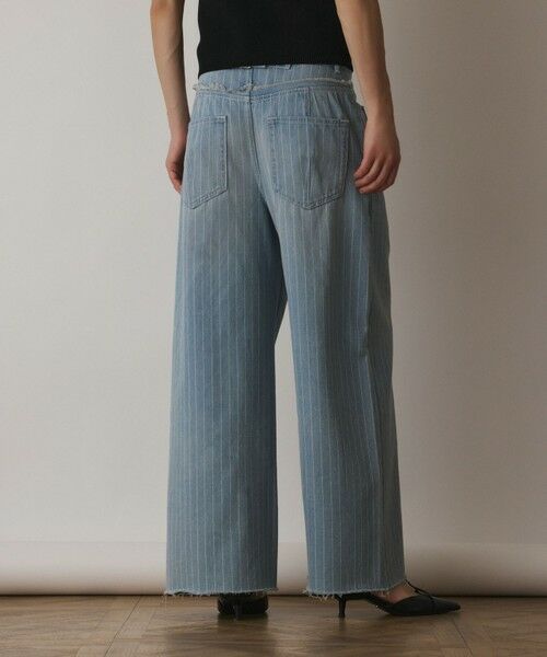 GRACE CONTINENTAL / グレースコンチネンタル デニムパンツ | ヒッコリーデニムワイドパンツ | 詳細4