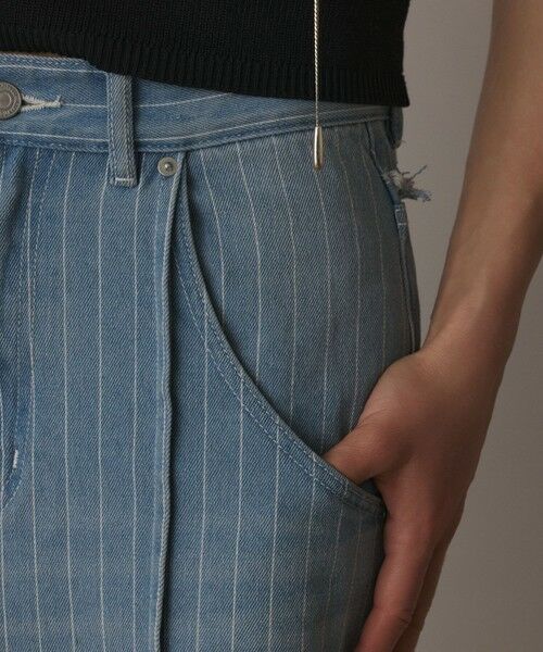 GRACE CONTINENTAL / グレースコンチネンタル デニムパンツ | ヒッコリーデニムワイドパンツ | 詳細5