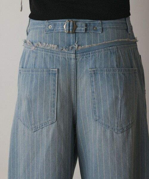 GRACE CONTINENTAL / グレースコンチネンタル デニムパンツ | ヒッコリーデニムワイドパンツ | 詳細6