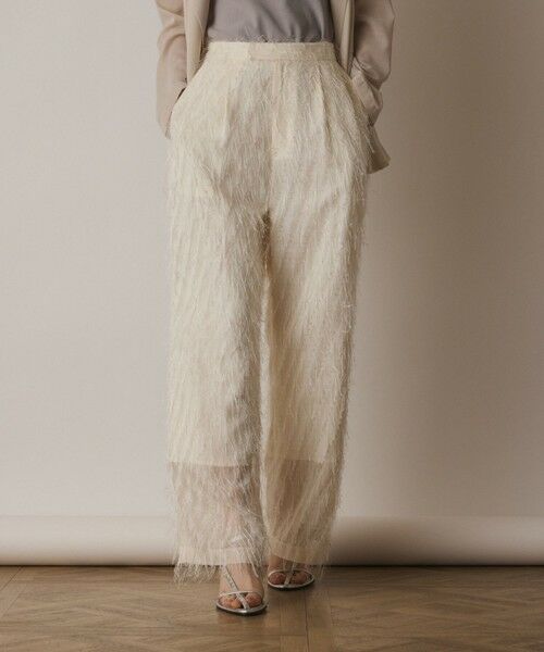 GRACE CONTINENTAL / グレースコンチネンタル その他パンツ | フリンジワンタックパンツ | 詳細4