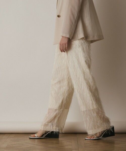 GRACE CONTINENTAL / グレースコンチネンタル その他パンツ | フリンジワンタックパンツ | 詳細5