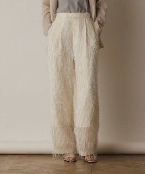 GRACE CONTINENTAL / グレースコンチネンタル その他パンツ | フリンジワンタックパンツ | 詳細3