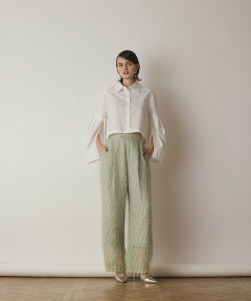 GRACE CONTINENTAL / グレースコンチネンタル その他パンツ | フリンジワンタックパンツ | 詳細9