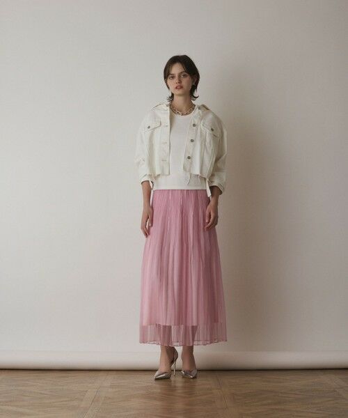 GRACE CONTINENTAL / グレースコンチネンタル ロング・マキシ丈スカート | オーガンスパンコールスカート | 詳細12