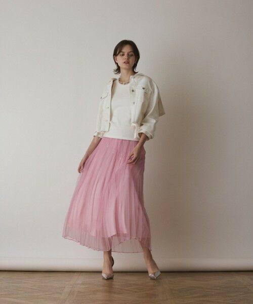 GRACE CONTINENTAL / グレースコンチネンタル ロング・マキシ丈スカート | オーガンスパンコールスカート | 詳細13