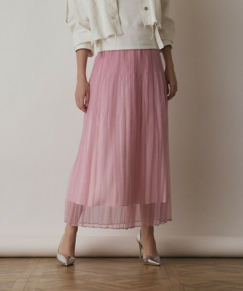 GRACE CONTINENTAL / グレースコンチネンタル ロング・マキシ丈スカート | オーガンスパンコールスカート | 詳細17