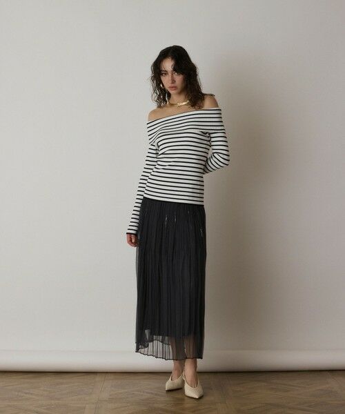 GRACE CONTINENTAL / グレースコンチネンタル ロング・マキシ丈スカート | オーガンスパンコールスカート | 詳細20