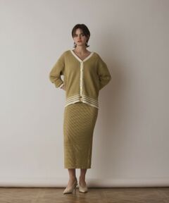 GRACE CONTINENTAL / グレースコンチネンタル ミニ・ひざ丈スカート | メッシュタイトニットスカート