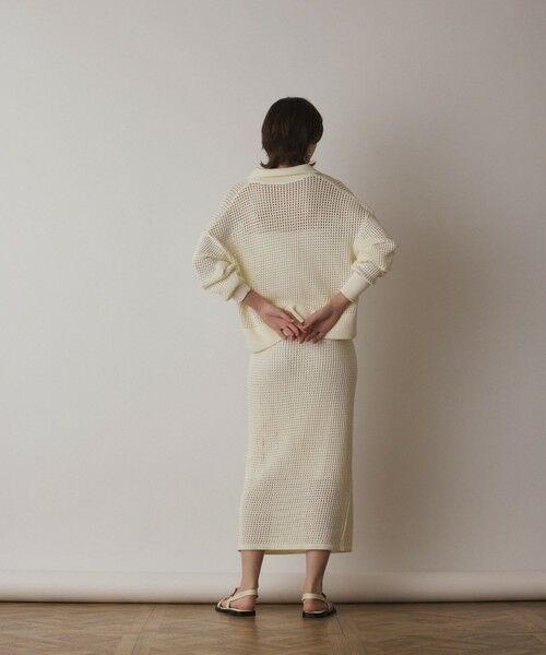 GRACE CONTINENTAL / グレースコンチネンタル ミニ・ひざ丈スカート | メッシュタイトニットスカート | 詳細3