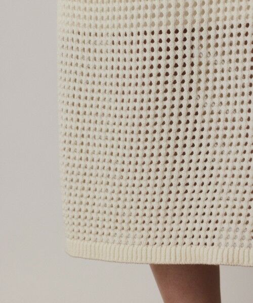 GRACE CONTINENTAL / グレースコンチネンタル ミニ・ひざ丈スカート | メッシュタイトニットスカート | 詳細5