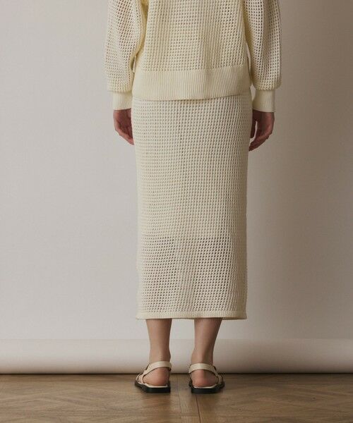 GRACE CONTINENTAL / グレースコンチネンタル ミニ・ひざ丈スカート | メッシュタイトニットスカート | 詳細7