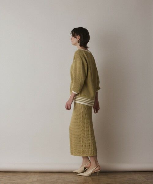 GRACE CONTINENTAL / グレースコンチネンタル ミニ・ひざ丈スカート | メッシュタイトニットスカート | 詳細10