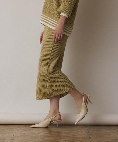 GRACE CONTINENTAL / グレースコンチネンタル ミニ・ひざ丈スカート | メッシュタイトニットスカート | 詳細12