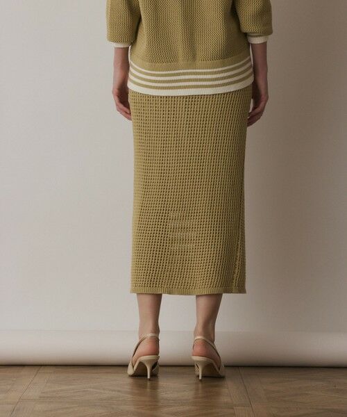 GRACE CONTINENTAL / グレースコンチネンタル ミニ・ひざ丈スカート | メッシュタイトニットスカート | 詳細13