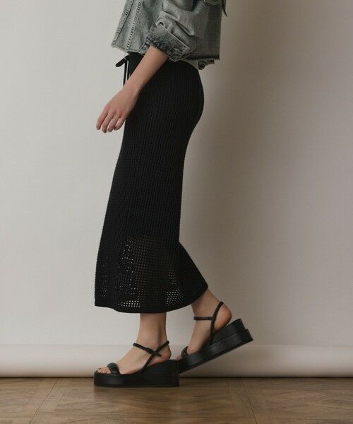 GRACE CONTINENTAL / グレースコンチネンタル ミニ・ひざ丈スカート | メッシュタイトニットスカート | 詳細18