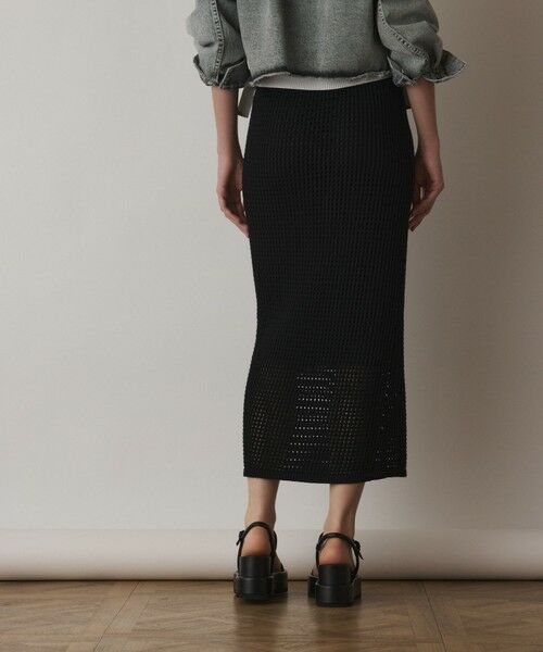 GRACE CONTINENTAL / グレースコンチネンタル ミニ・ひざ丈スカート | メッシュタイトニットスカート | 詳細19