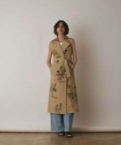 GRACE CONTINENTAL / グレースコンチネンタル ロング・マキシ丈ワンピース | プリントトレンチワンピース