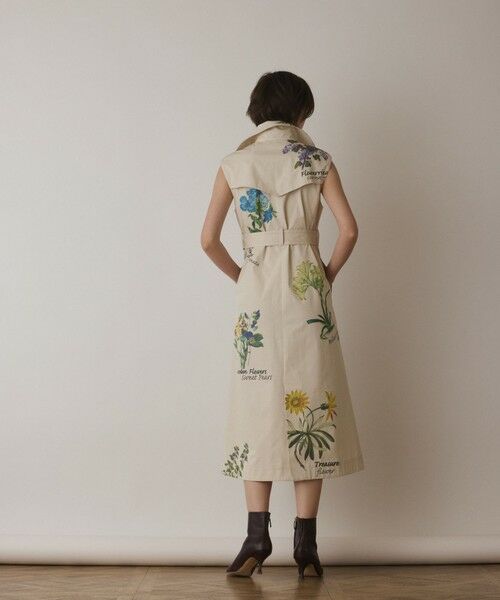 GRACE CONTINENTAL / グレースコンチネンタル ロング・マキシ丈ワンピース | プリントトレンチワンピース | 詳細2