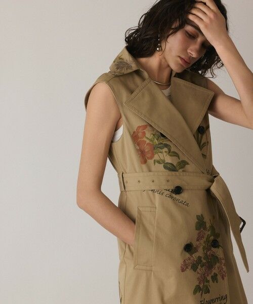 GRACE CONTINENTAL / グレースコンチネンタル ロング・マキシ丈ワンピース | プリントトレンチワンピース | 詳細22