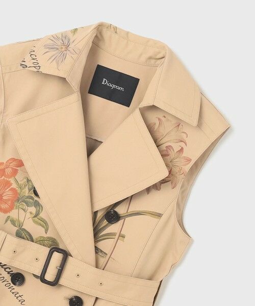 GRACE CONTINENTAL / グレースコンチネンタル ロング・マキシ丈ワンピース | プリントトレンチワンピース | 詳細25