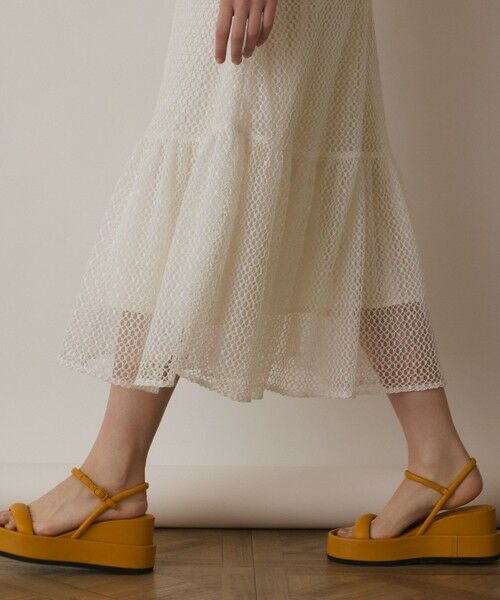 GRACE CONTINENTAL / グレースコンチネンタル ロング・マキシ丈ワンピース | メッシュロングワンピース | 詳細9