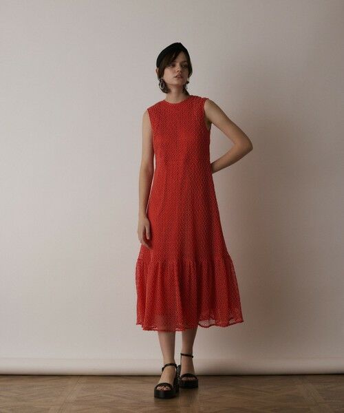 GRACE CONTINENTAL / グレースコンチネンタル ロング・マキシ丈ワンピース | メッシュロングワンピース | 詳細13