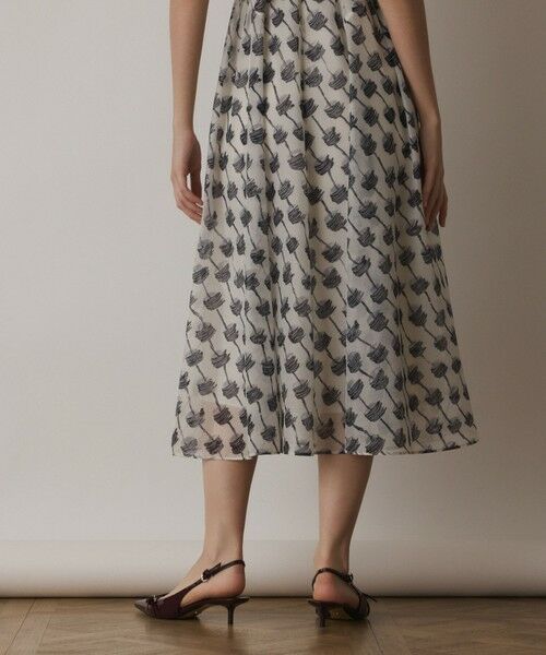 GRACE CONTINENTAL / グレースコンチネンタル ロング・マキシ丈ワンピース | ドローイングプリントワンピース | 詳細4