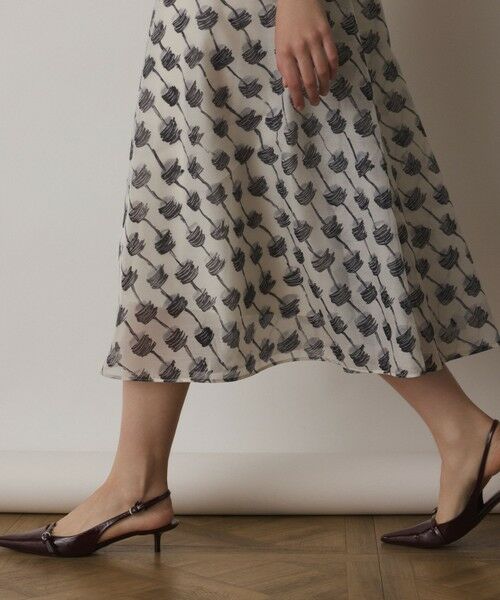 GRACE CONTINENTAL / グレースコンチネンタル ロング・マキシ丈ワンピース | ドローイングプリントワンピース | 詳細9