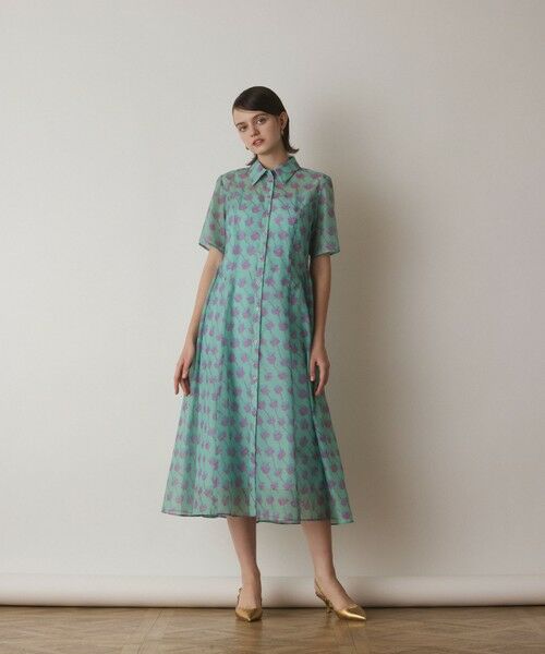 GRACE CONTINENTAL / グレースコンチネンタル ロング・マキシ丈ワンピース | ドローイングプリントワンピース | 詳細17