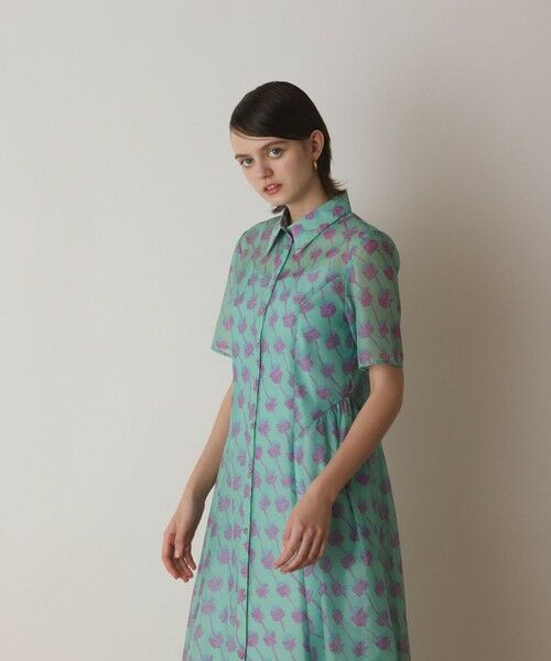 GRACE CONTINENTAL / グレースコンチネンタル ロング・マキシ丈ワンピース | ドローイングプリントワンピース | 詳細18