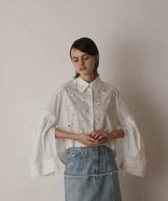 GRACE CONTINENTAL / グレースコンチネンタル シャツ・ブラウス | ビジューシャツ