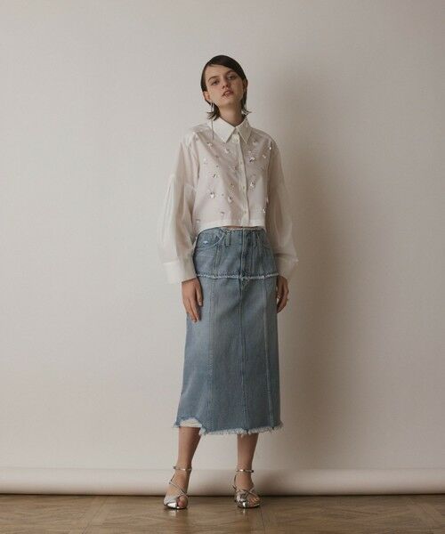 GRACE CONTINENTAL / グレースコンチネンタル シャツ・ブラウス | ビジューシャツ | 詳細1