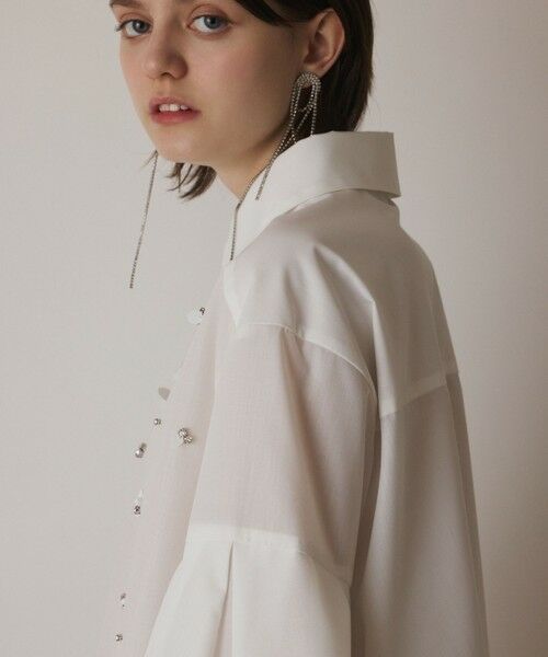 GRACE CONTINENTAL / グレースコンチネンタル シャツ・ブラウス | ビジューシャツ | 詳細10