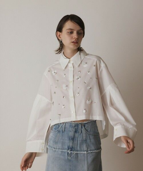 GRACE CONTINENTAL / グレースコンチネンタル シャツ・ブラウス | ビジューシャツ | 詳細6