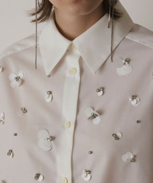 GRACE CONTINENTAL / グレースコンチネンタル シャツ・ブラウス | ビジューシャツ | 詳細7