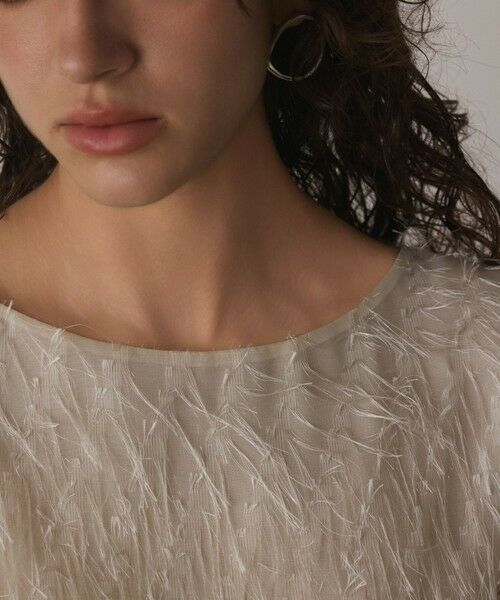 GRACE CONTINENTAL / グレースコンチネンタル カットソー | フリンジギャザートップ | 詳細6