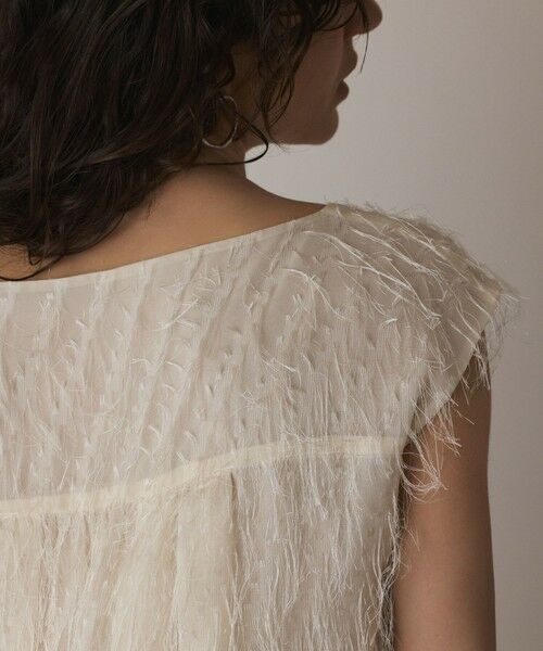 GRACE CONTINENTAL / グレースコンチネンタル カットソー | フリンジギャザートップ | 詳細8