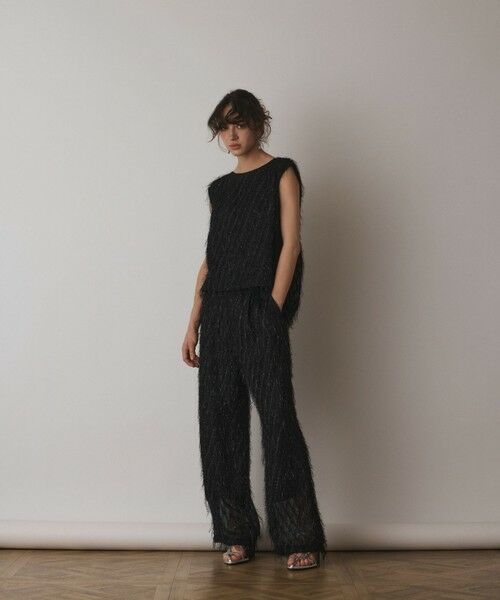 GRACE CONTINENTAL / グレースコンチネンタル カットソー | フリンジギャザートップ | 詳細18
