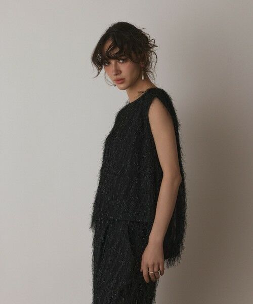 GRACE CONTINENTAL / グレースコンチネンタル カットソー | フリンジギャザートップ | 詳細22