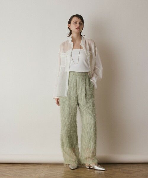 GRACE CONTINENTAL / グレースコンチネンタル シャツ・ブラウス | メッシュオーバーシャツ | 詳細1