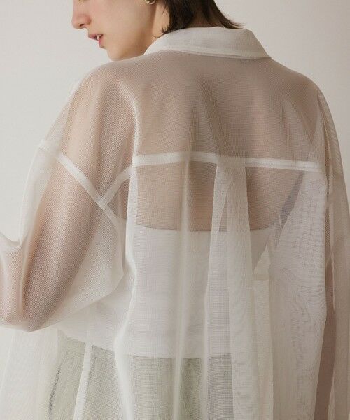 GRACE CONTINENTAL / グレースコンチネンタル シャツ・ブラウス | メッシュオーバーシャツ | 詳細8