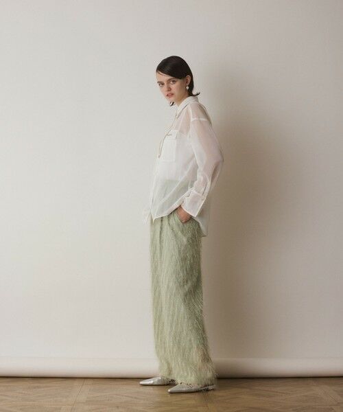 GRACE CONTINENTAL / グレースコンチネンタル シャツ・ブラウス | メッシュオーバーシャツ | 詳細9