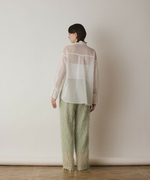 GRACE CONTINENTAL / グレースコンチネンタル シャツ・ブラウス | メッシュオーバーシャツ | 詳細10