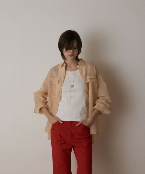 GRACE CONTINENTAL / グレースコンチネンタル シャツ・ブラウス | メッシュオーバーシャツ | 詳細16