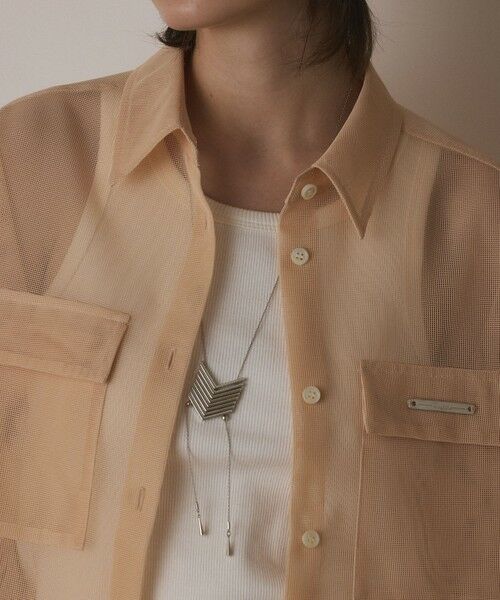 GRACE CONTINENTAL / グレースコンチネンタル シャツ・ブラウス | メッシュオーバーシャツ | 詳細19